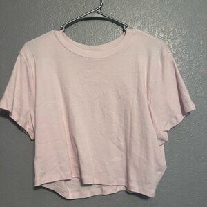 Light Pink Cropped T-Shirt